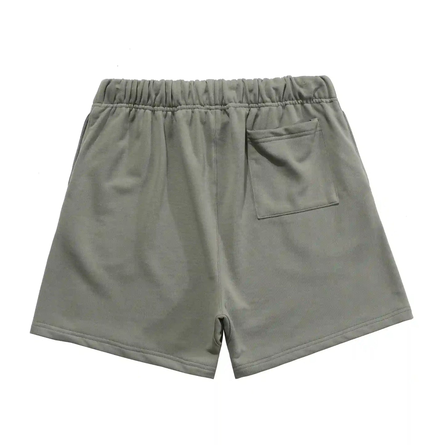 Fear of God Essentials grey fleece shorts with tonal logo and relaxed fit