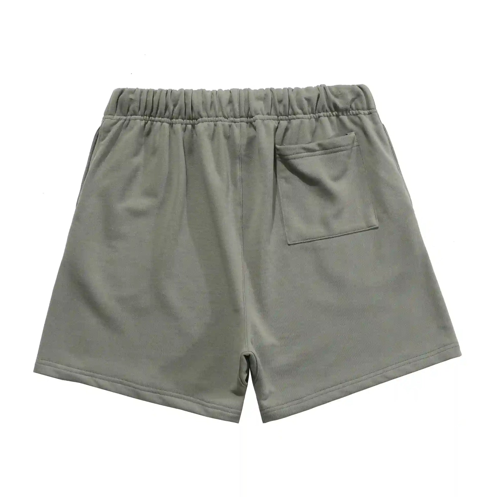 Fear of God Essentials grey fleece shorts with tonal logo and relaxed fit