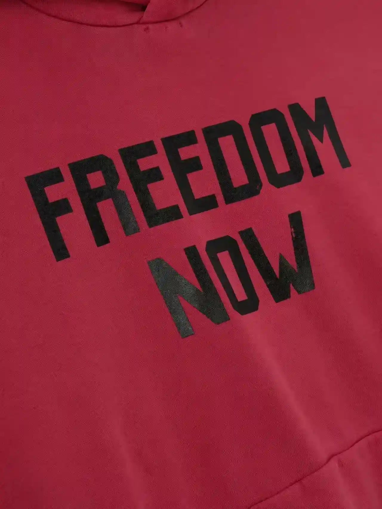 Fear of God ESSENTIALS Signature Freedom Now Red Hoodie