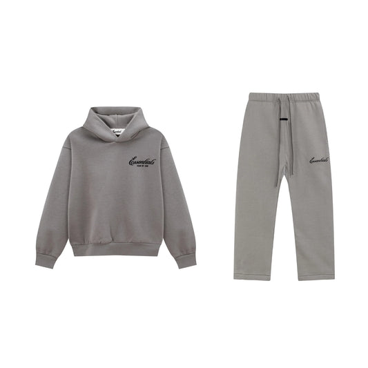 Gray Essentials Tracksuit Pullover