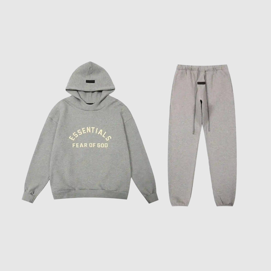 ESSENTIALS Clothing Dark Heather Oatmeal Tracksuit