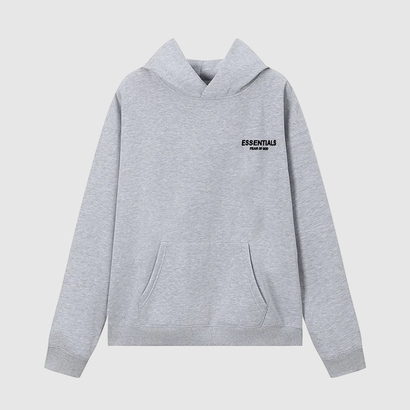 ESSENTIALS Clothing Dark Heather Oatmeal Hoodie