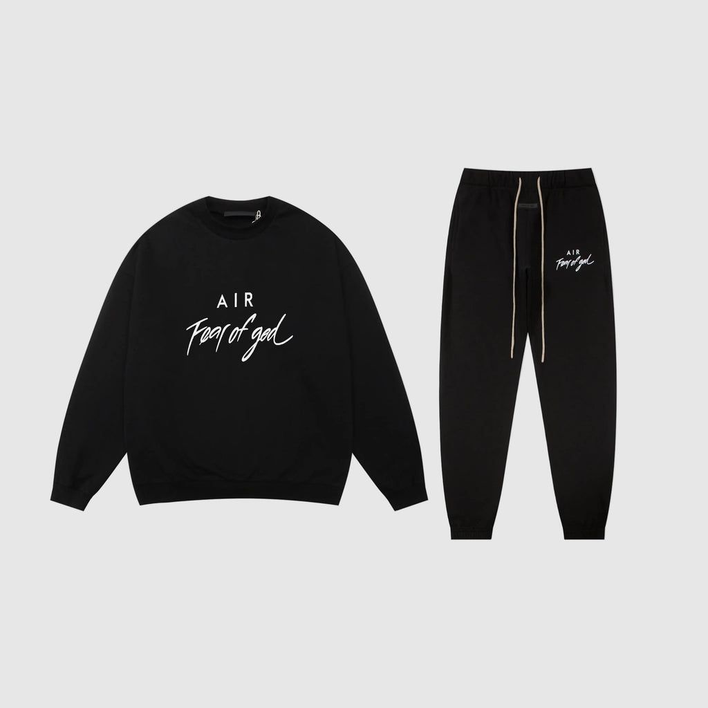 Essentials-Clothing-fear-of-god-black-tracksuit-jumper-set