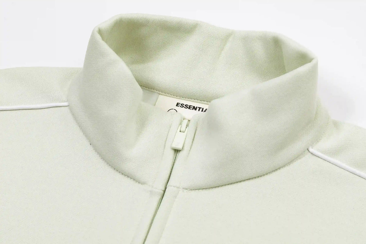Fear of God ESSENTIALS Matcha Green Modern Fleece Track Jacket
