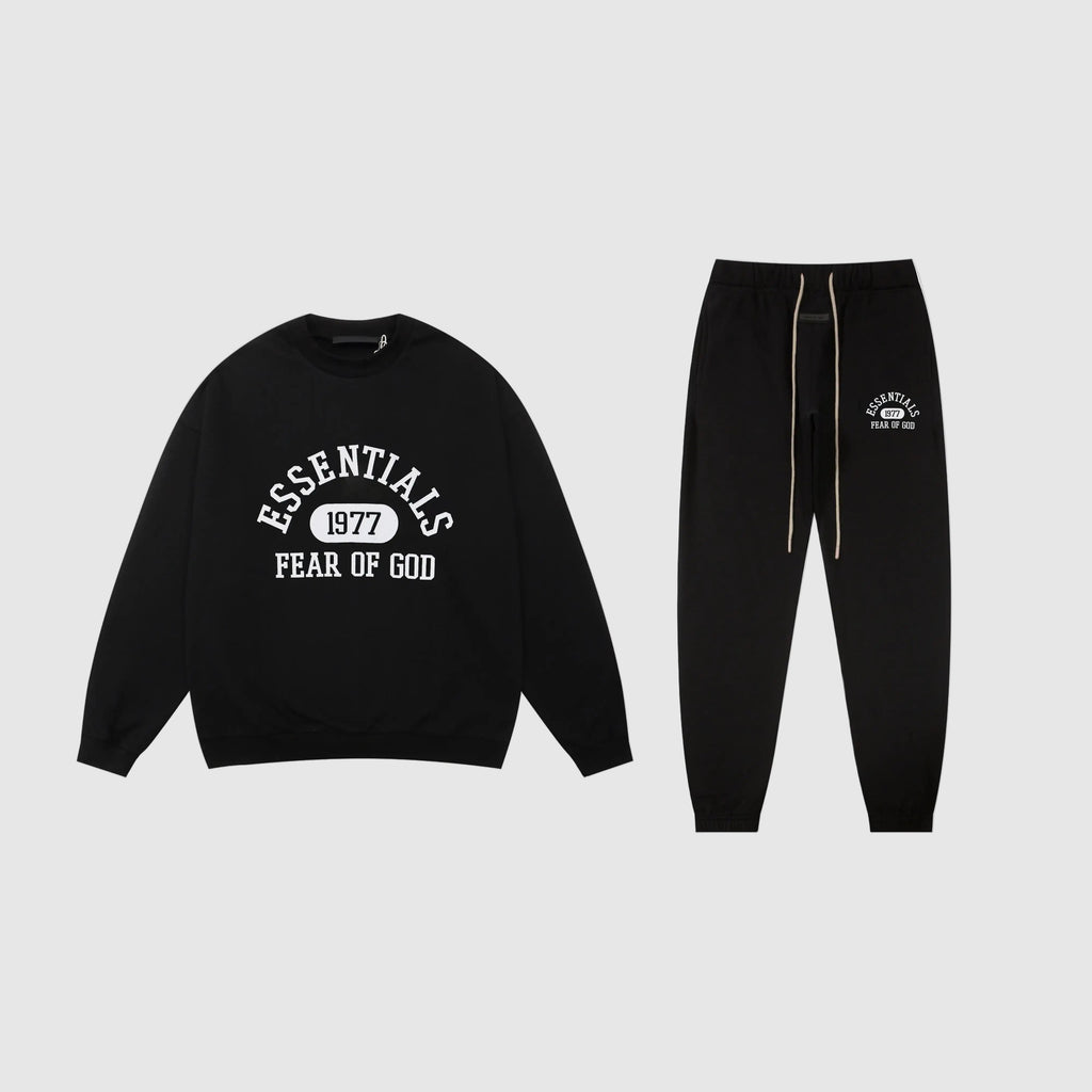 ESSENTIALS Clothing Black Tracksuit