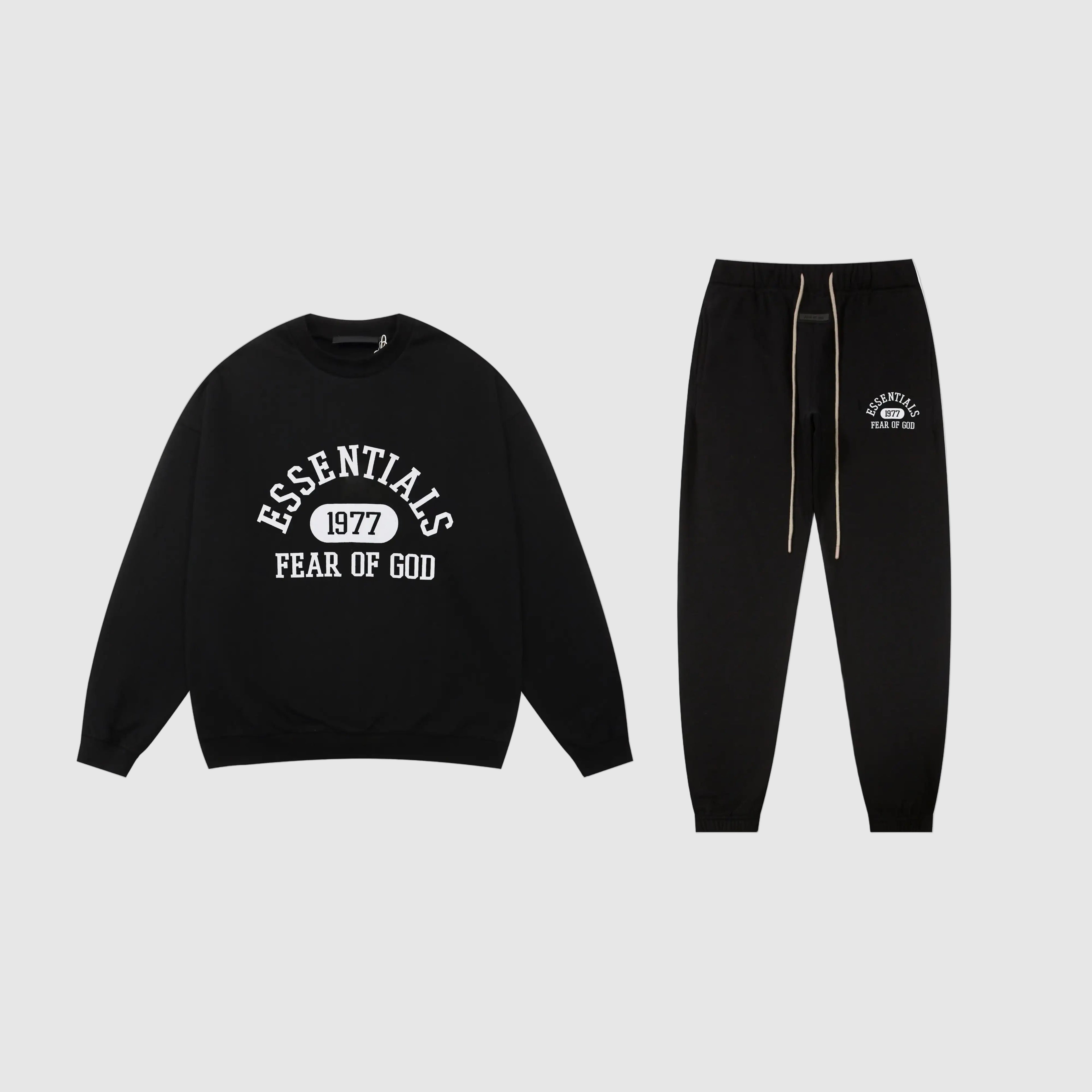 ESSENTIALS Clothing Black Tracksuit