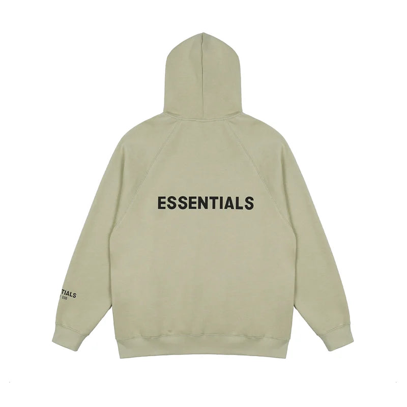 ESSENTIALS Clothing Ash Grey Zip Fleece Hoodie