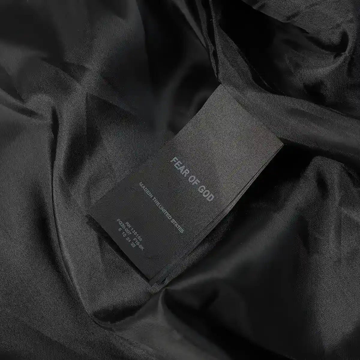 Fear of God Black Eternal Shell Bomber Jacket