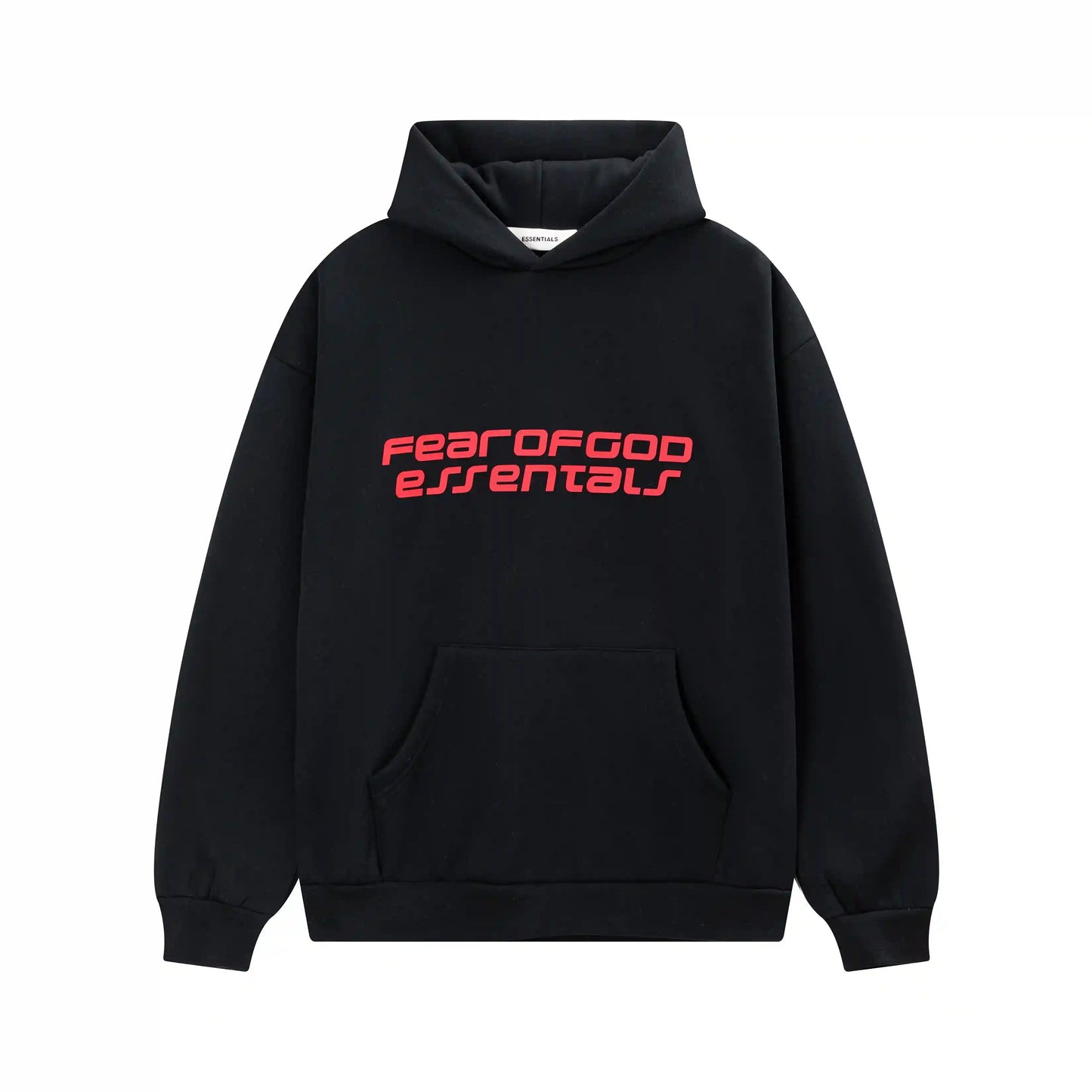Fear of God ESSENTIALS Black Hoodie SS26