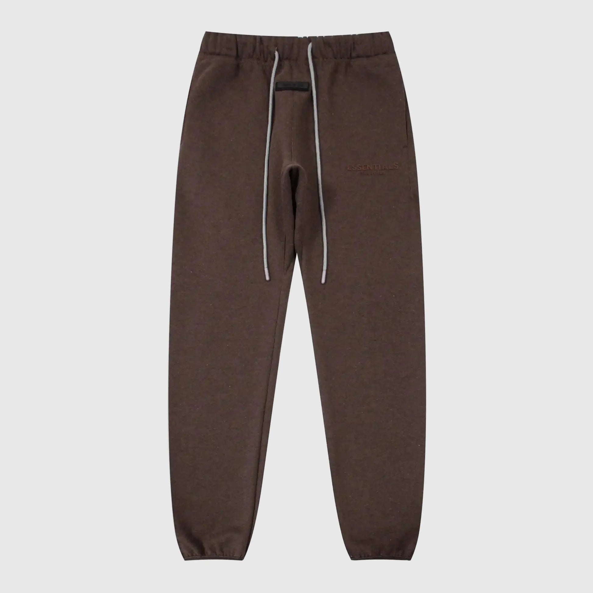 Essentials Congo Brown core fleece sweatpants by Fear of God front view