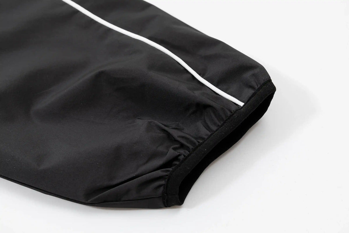 Essentials Tracksuit Black Zip Up Nylon Pullover