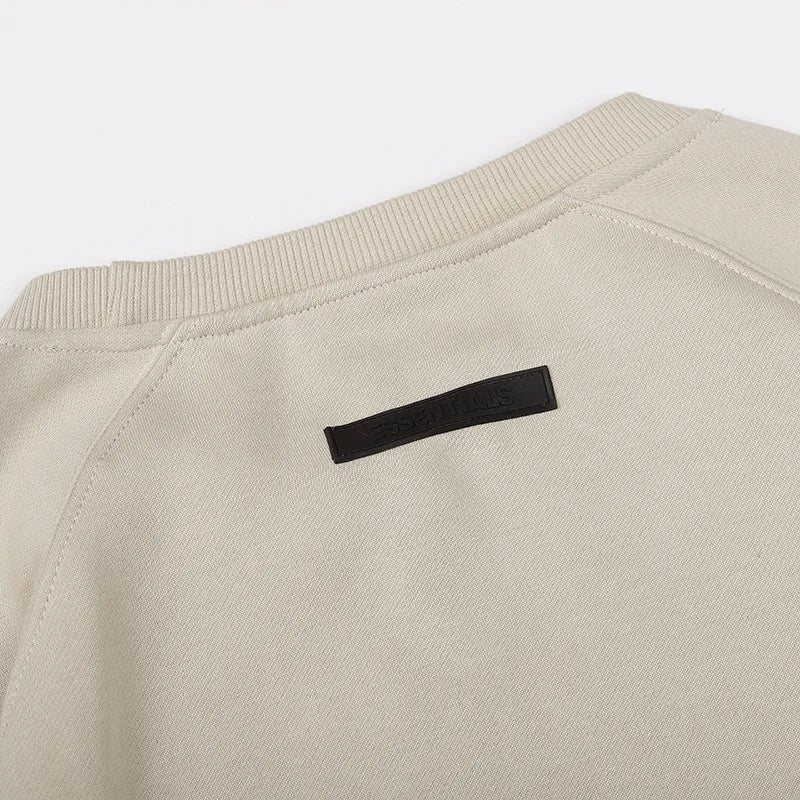 Oatmeal Heather Essentials Sweatshirt, Relaxed Crewneck