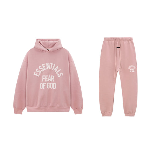 Lavender Pink Essentials Tracksuit Pullover