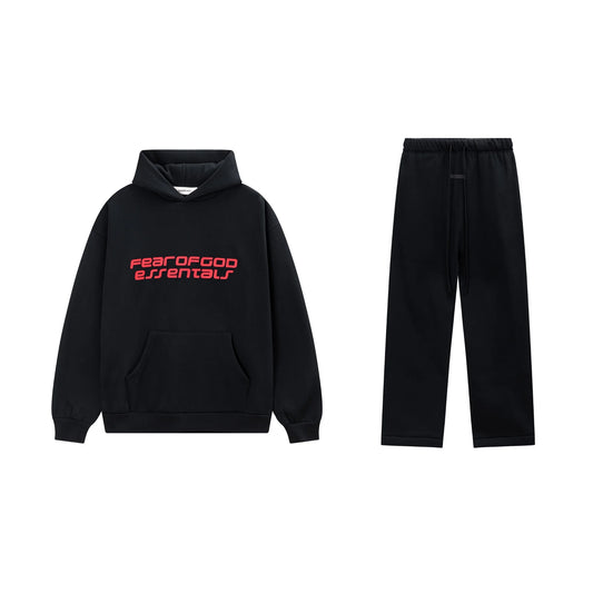 Black Essentials Tracksuit Pullover
