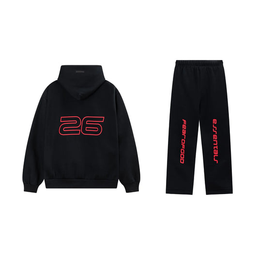 Black Essentials Tracksuit Pullover