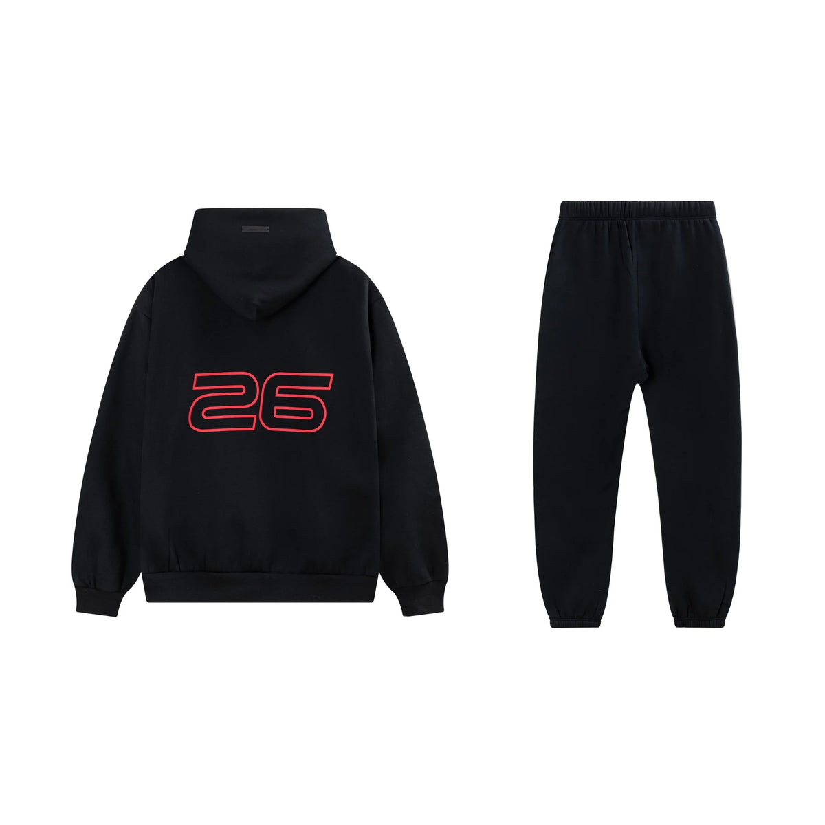 Black Essentials Tracksuit Pullover