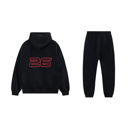 Black Essentials Tracksuit Pullover