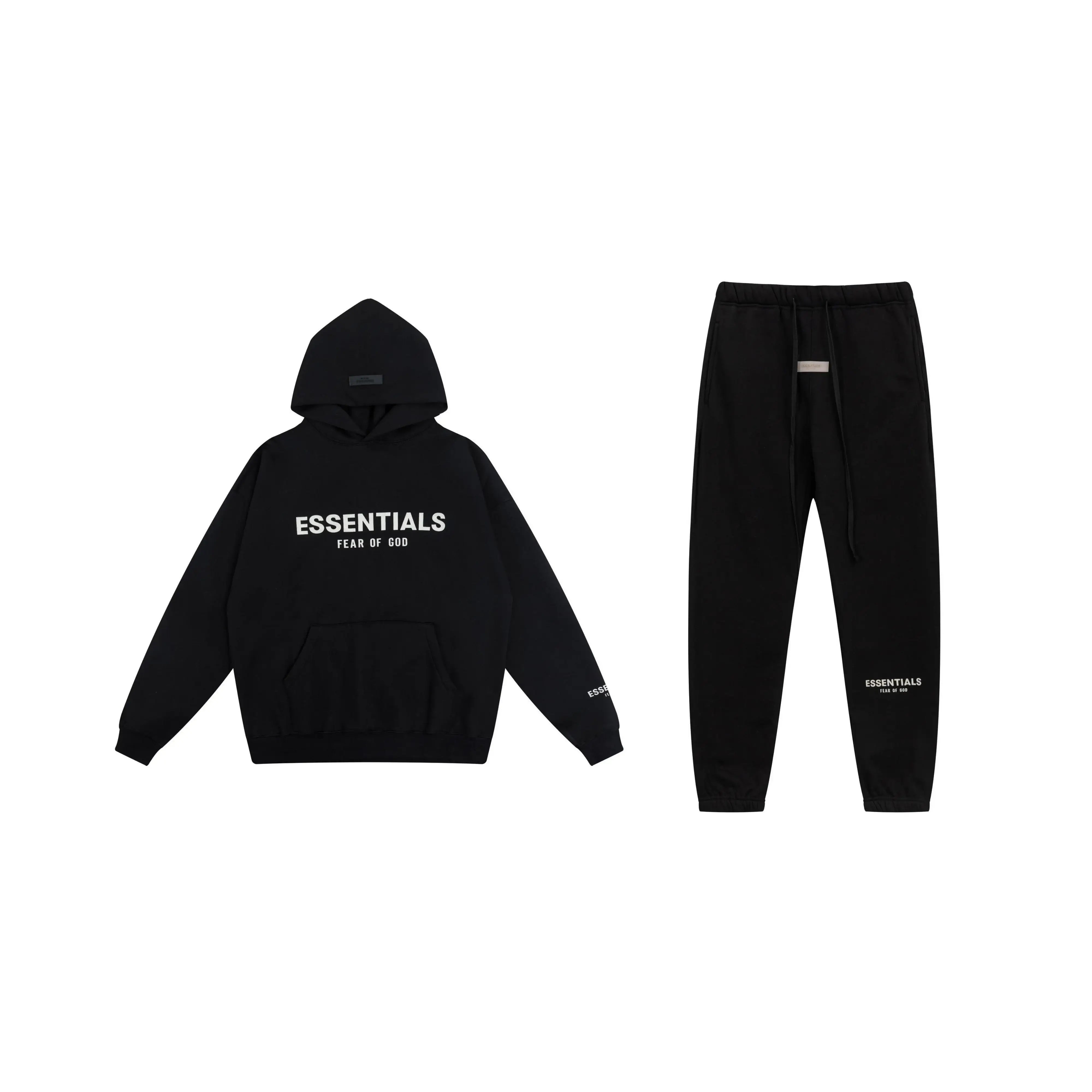 ESSENTIALS Clothing Black Tracksuit