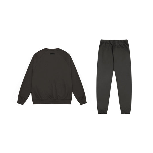 Essentials ink comfort fleece hoodie with soft interior detail by Fear Of God