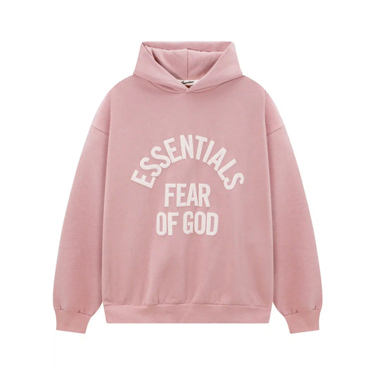 Fear of God Essentials Lavender Pink Hoodie | Soft Pastel Pink Pullover Essentials Hoodie