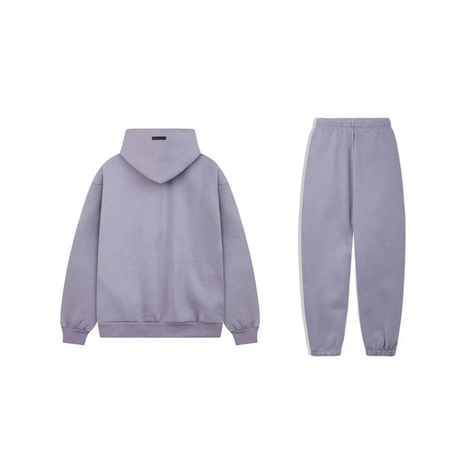 Fear of God Essentials Pastel Purple hoodie set hoodie and jogger set