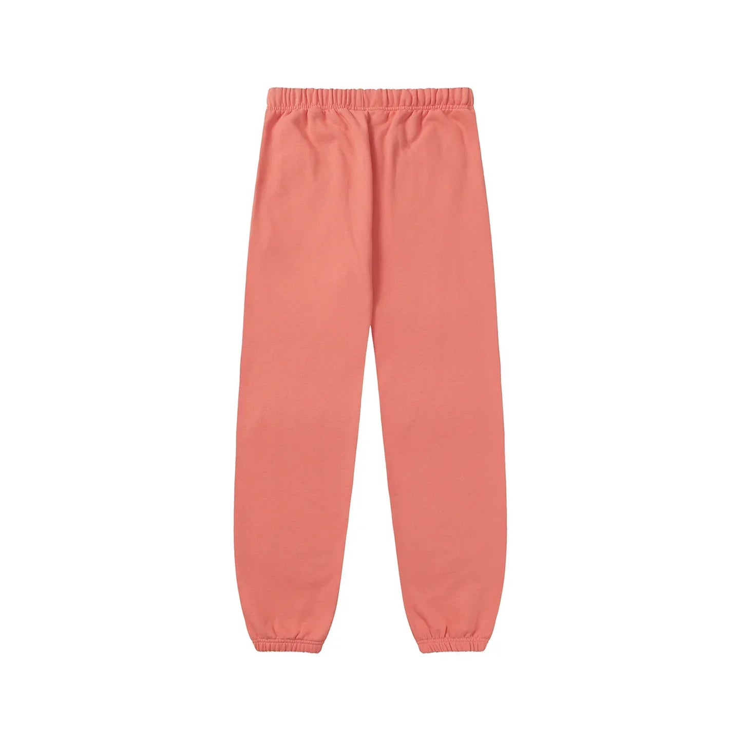 Premium fleece fabric detail on coral sweatpants by Fear of God