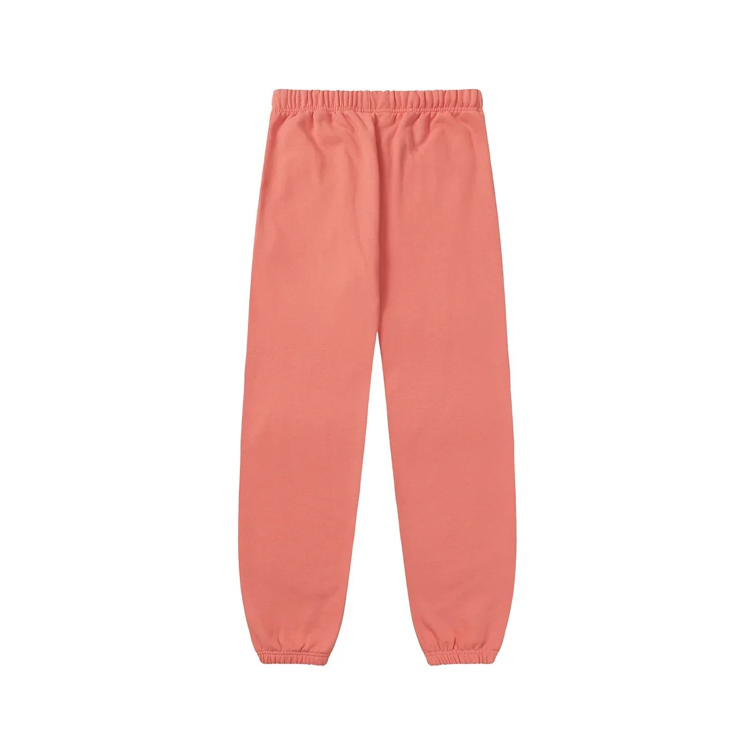 Premium fleece fabric detail on coral sweatpants by Fear of God