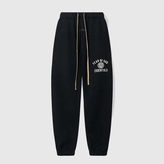 Premium fleece fabric detail on black sweatpants by Fear of God