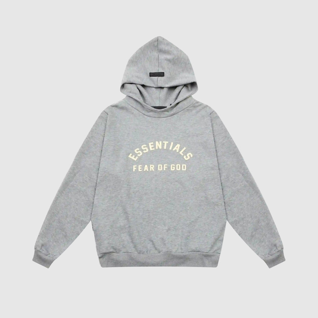 ESSENTIALS Clothing Dark Heather Oatmeal Hoodie