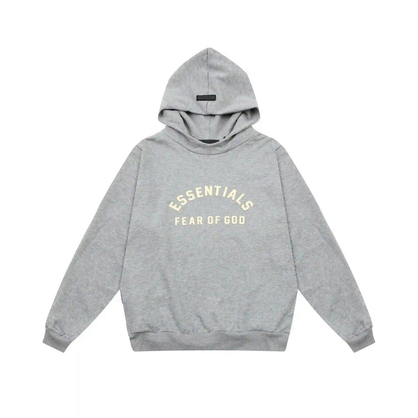 ESSENTIALS Clothing Dark Heather Oatmeal Hoodie