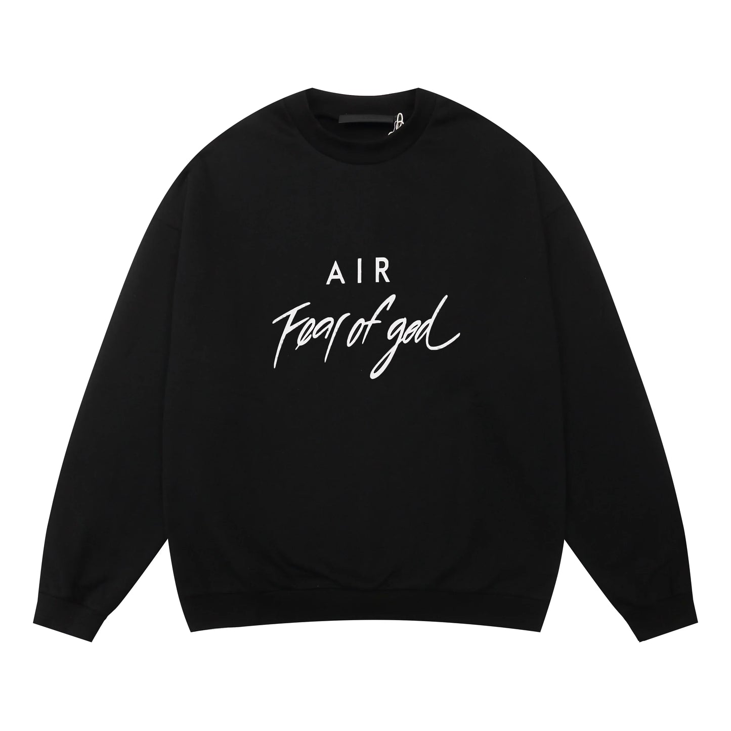 Essentials black lounge essential fleece joggers with elastic waistband by Fear Of God