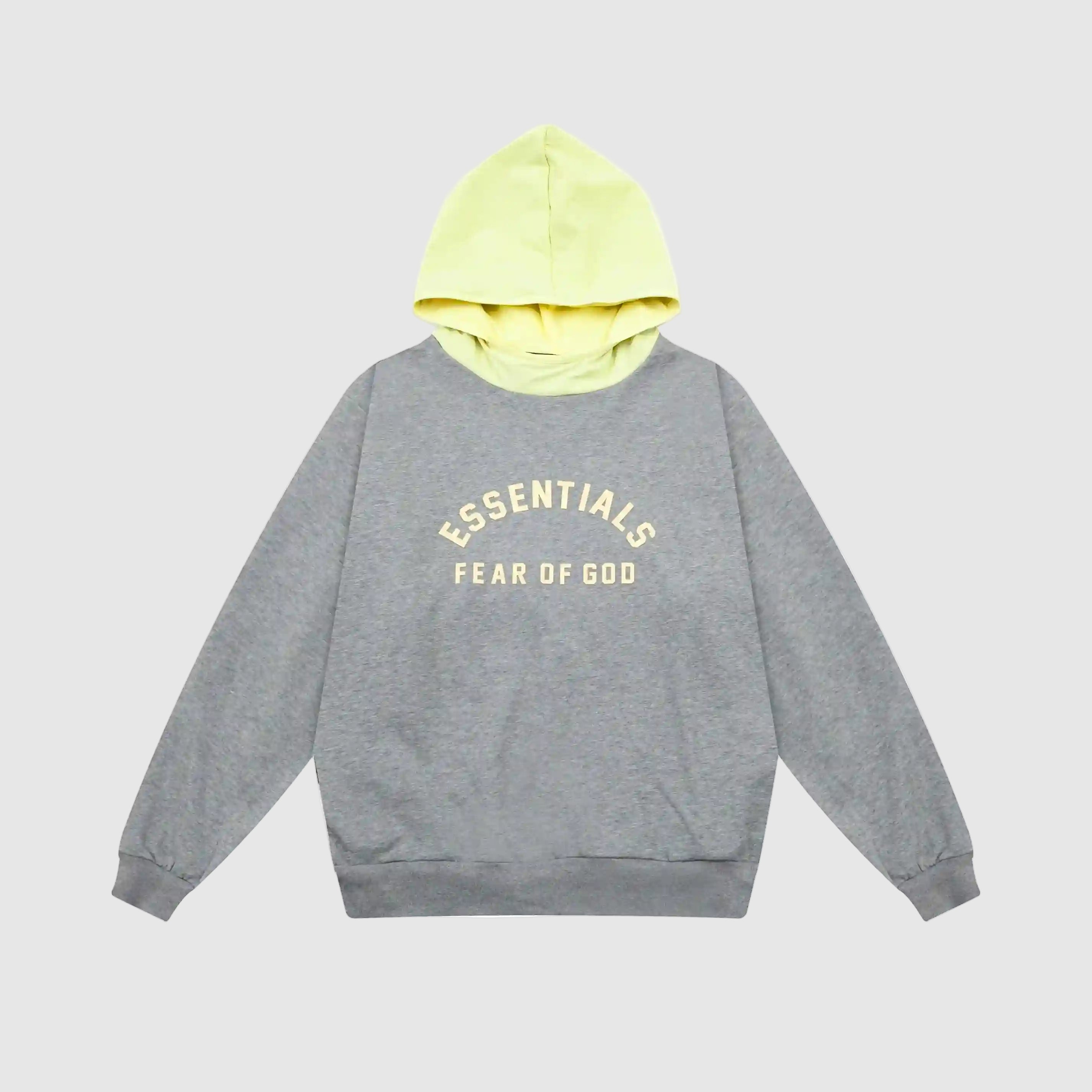 ESSENTIALS Clothing Dark Heather Oatmeal Hoodie