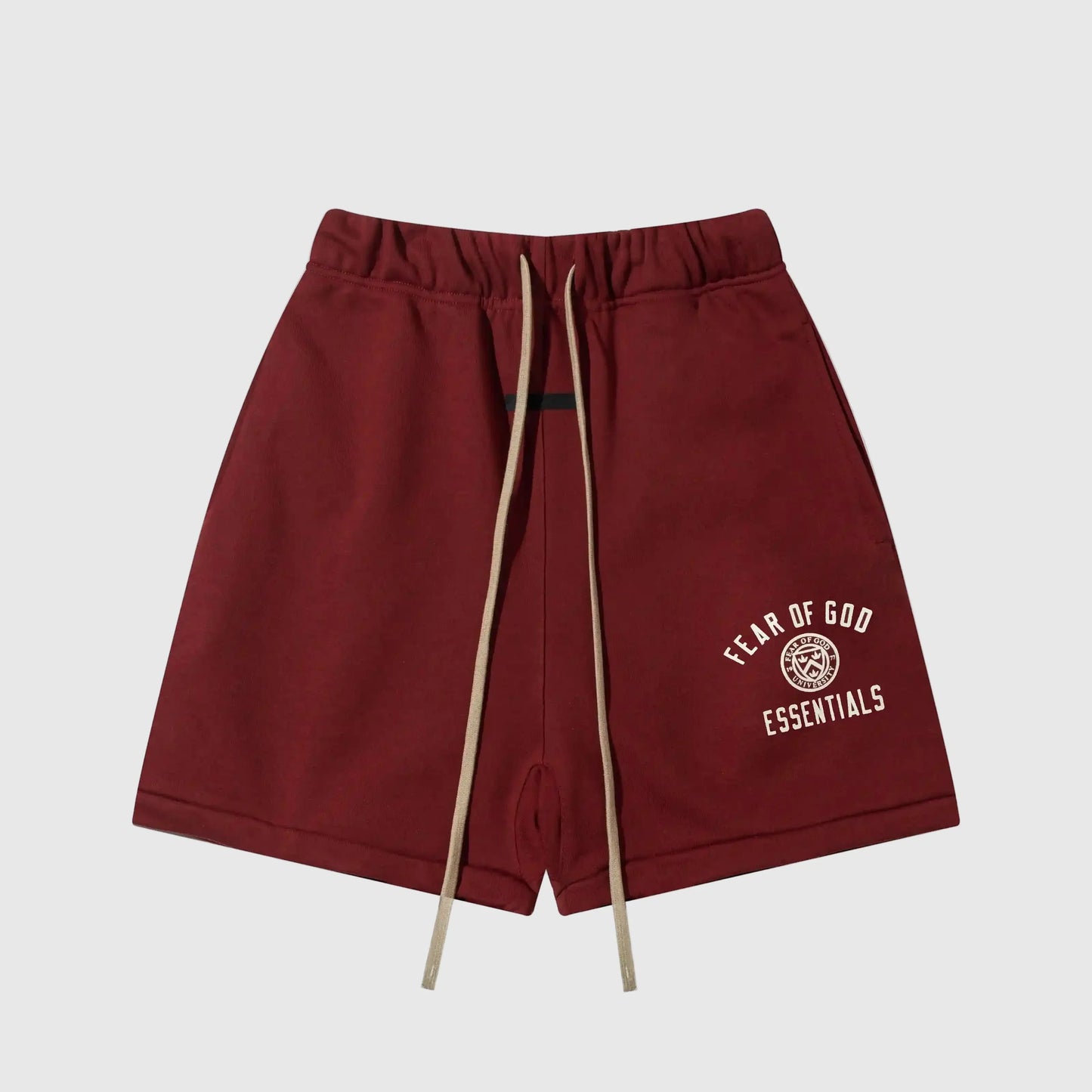 Essentials grey lounge shorts by Fear of God weekend look
