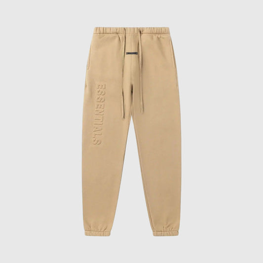 Essentials calm shell core fleece sweatpants by Fear of God front view


