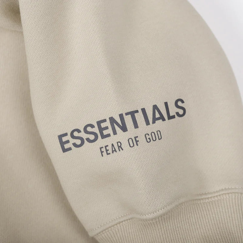Oatmeal Heather Essentials Sweatshirt, Relaxed Crewneck