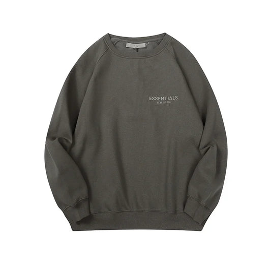 Grey Essentials Sweatshirt, Relaxed Crewneck