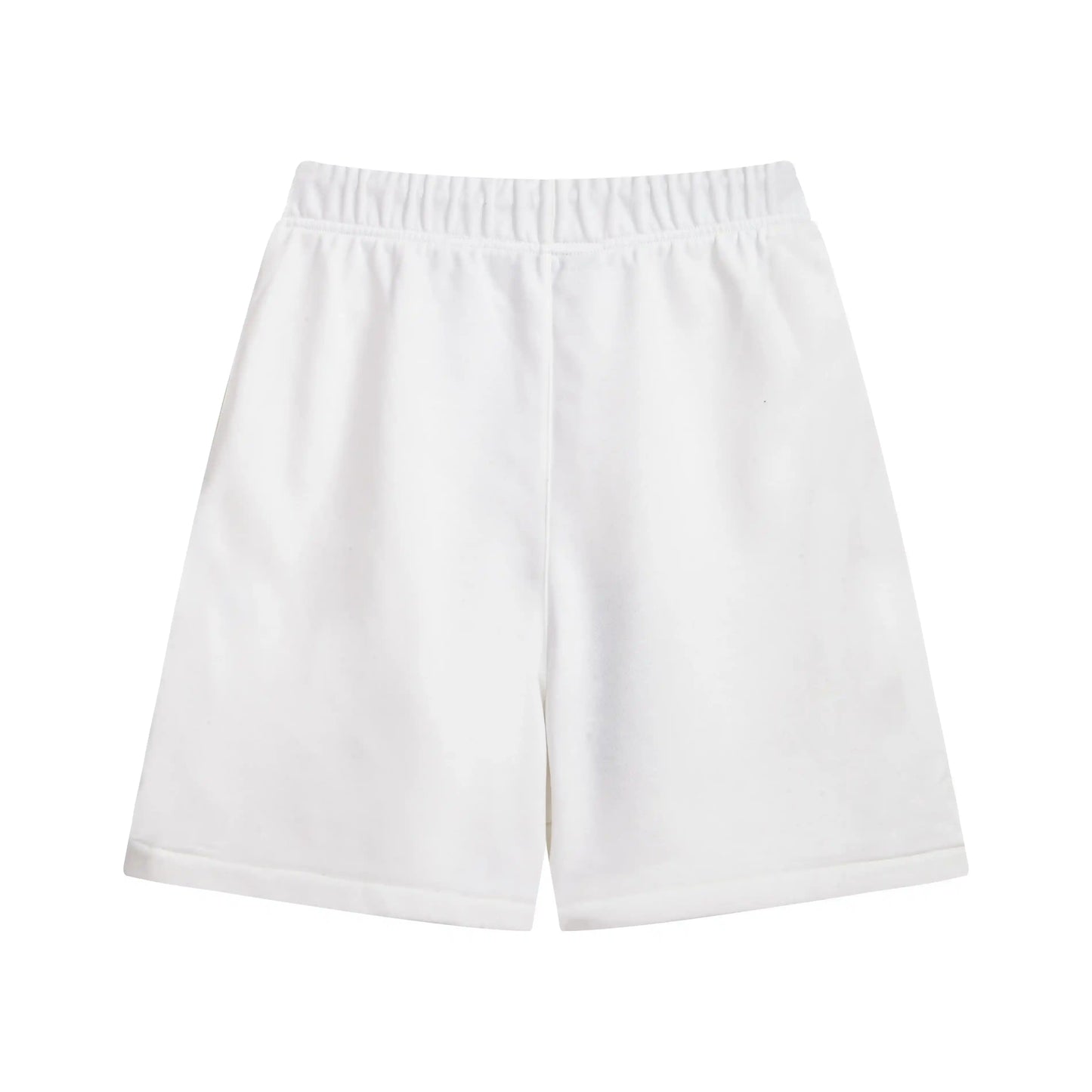 Fear of God Essentials Eggshell fleece shorts relaxed fit side view