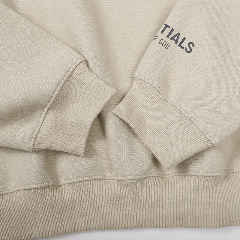 Oatmeal Heather Essentials Sweatshirt, Relaxed Crewneck