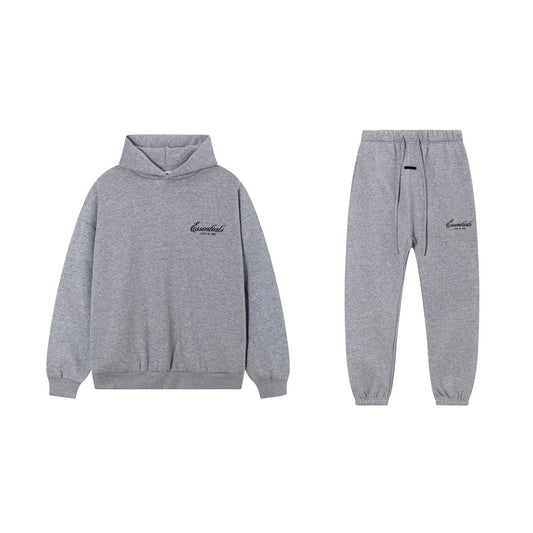 Cloud Gray Essentials Tracksuit Pullover