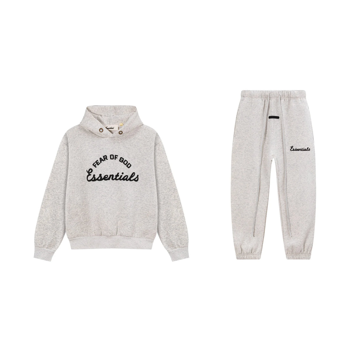 Light Heathered Oatmeal Essentials Tracksuit Pullover