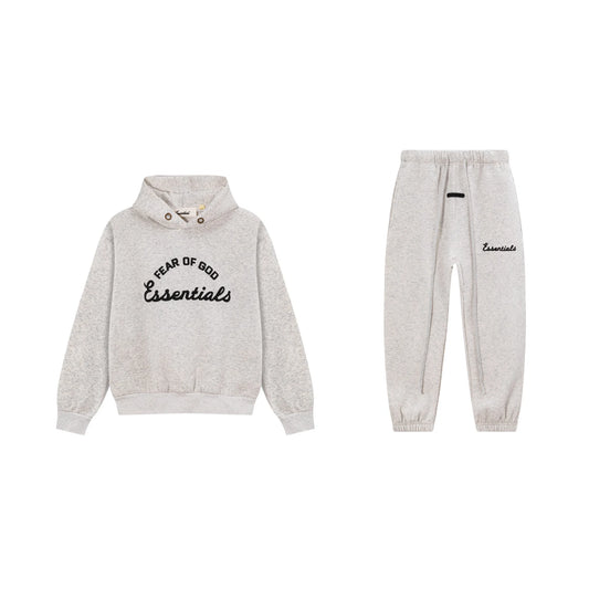 Light Heathered Oatmeal Essentials Tracksuit Pullover