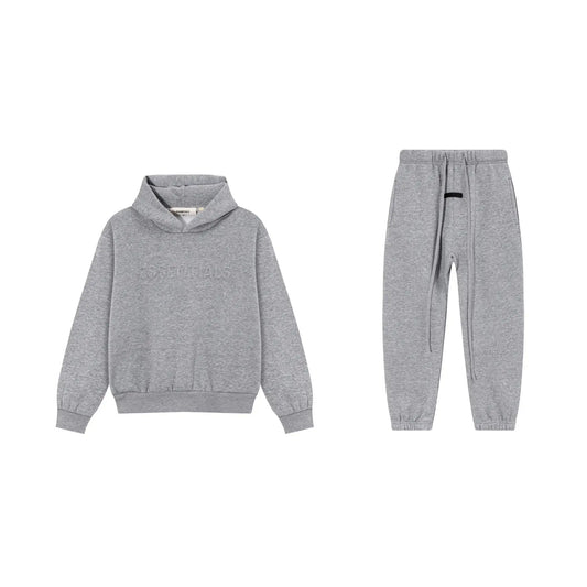 Cloud Gray Essentials Tracksuit Pullover