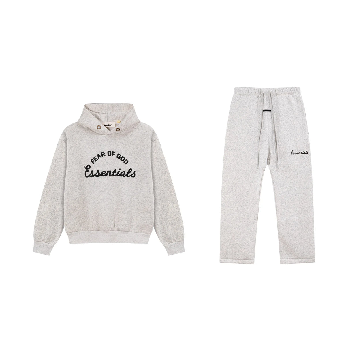 Light Heathered Oatmeal Essentials Tracksuit Pullover