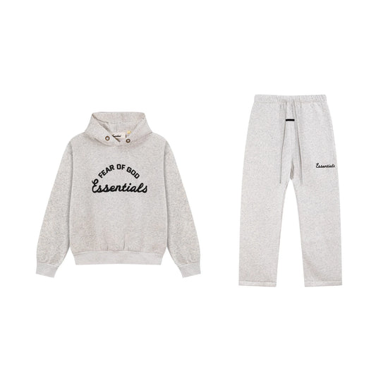 Light Heathered Oatmeal Essentials Tracksuit Pullover