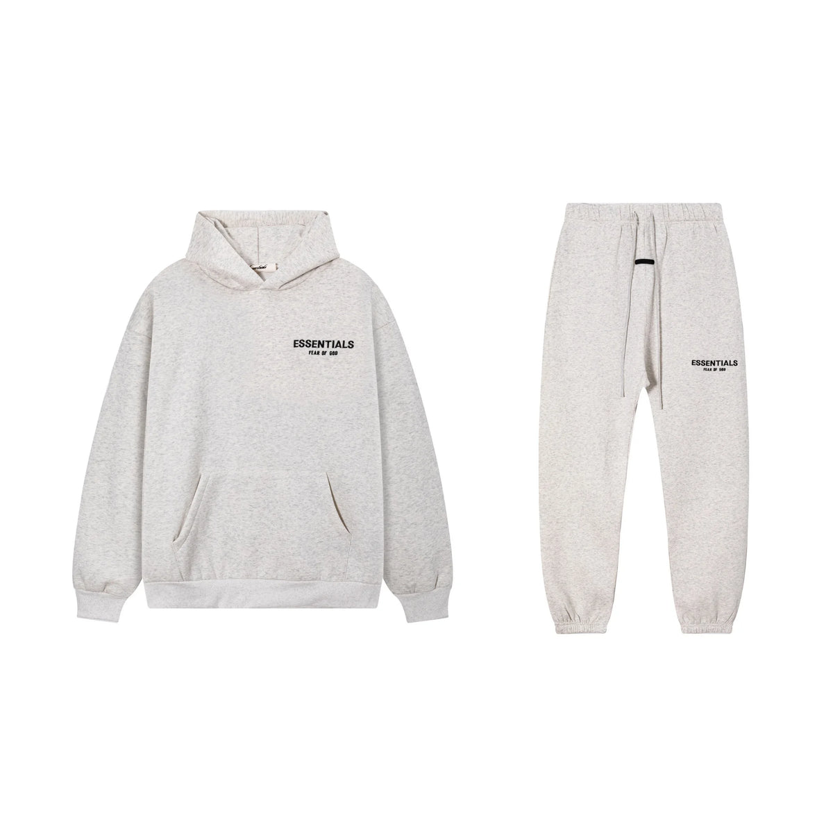 Light Heathered Oatmeal Essentials Tracksuit Pullover