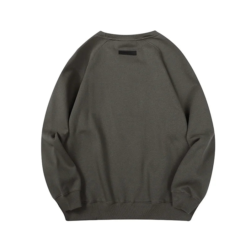 Grey Essentials Sweatshirt, Relaxed Crewneck