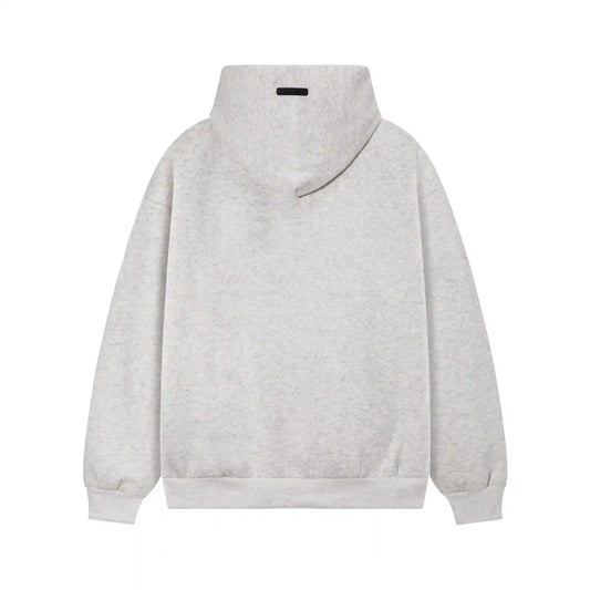 Fear of God Essentials Light Heathered Oatmeal Hoodie | Soft Neutral Essentials Hoodie