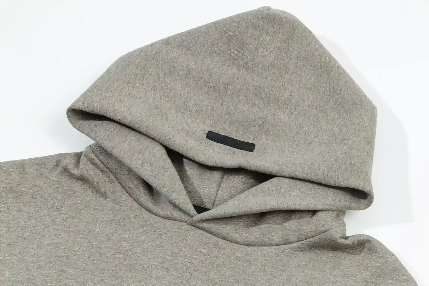 Essentials heathered grey tracksuit back view – Fear of God set