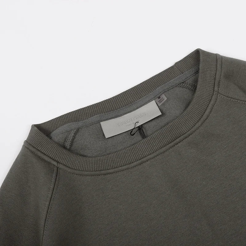Grey Essentials Sweatshirt, Relaxed Crewneck