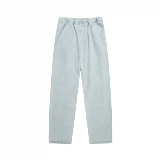 Denim blue pants by Fear of God relaxed streetwear fit